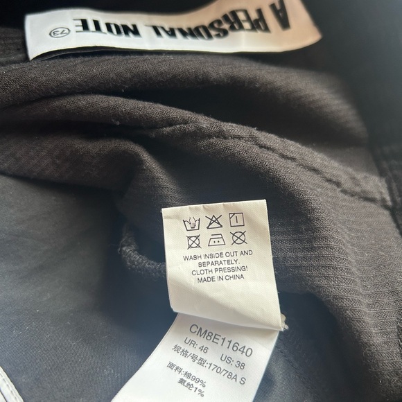 A Personal Note 73 Black Panelled Trousers - Picture 5 of 6